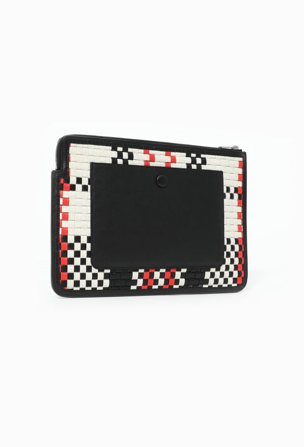 Céline Tricolor Woven Clutch - 2