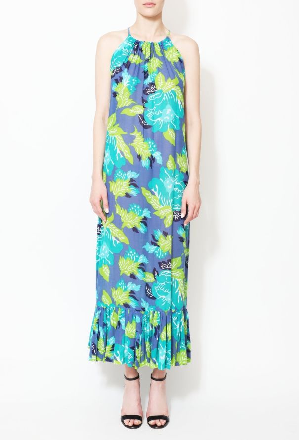 Guy Laroche Floral Motif Halter Dress - 2