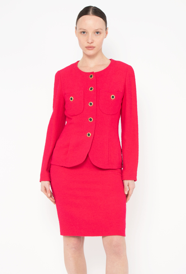 Chanel Collector 1990 Bouclé Tweed Ensemble - 1
