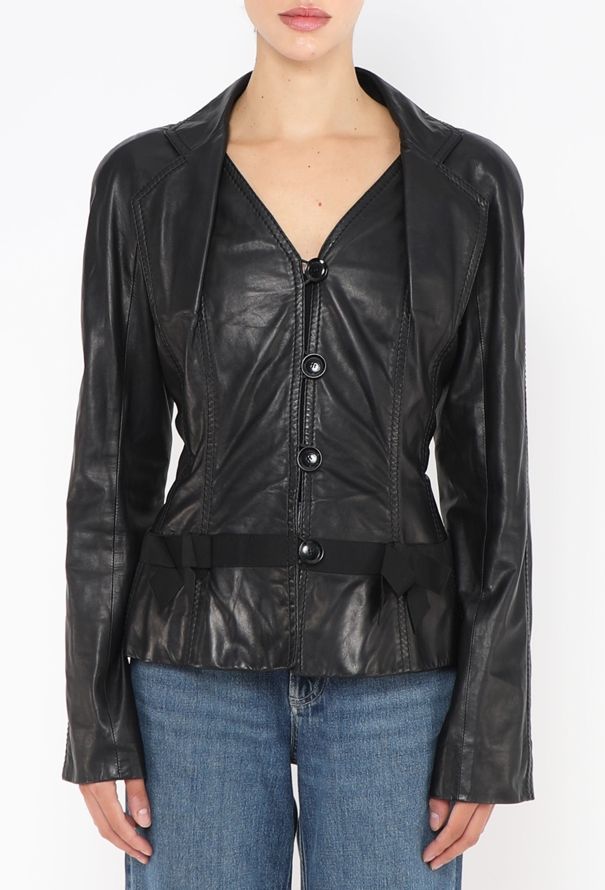Dior 2005 Lambskin Bar Jacket - 3