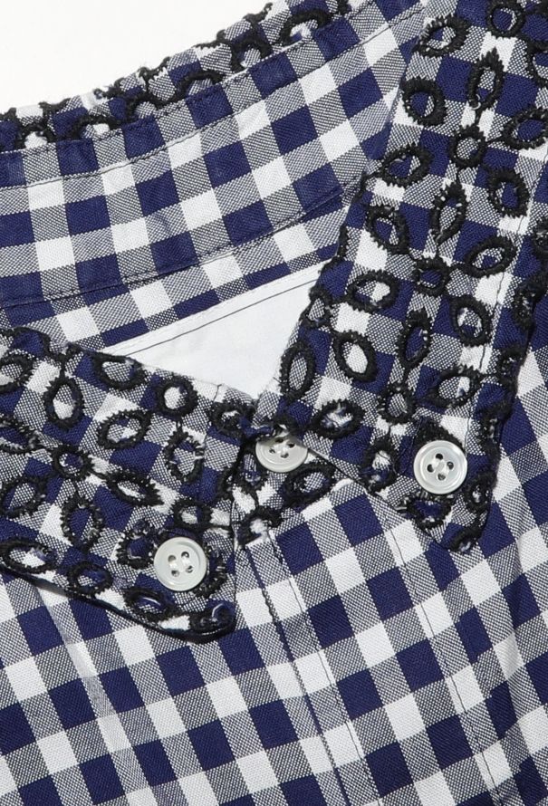 Sacai S/S 2014 Gingham Eyelet Shirt - 7