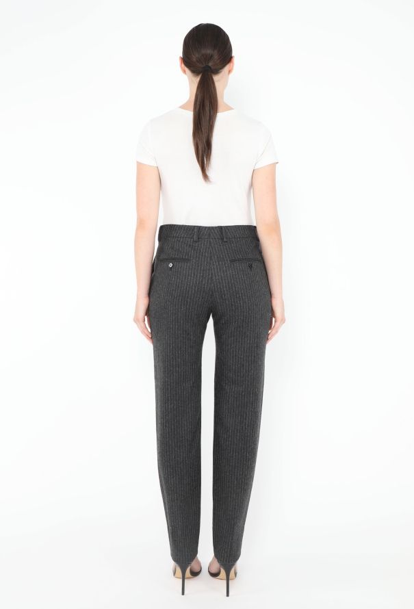 Céline 2024 Felted Pinstripe Trousers - 4