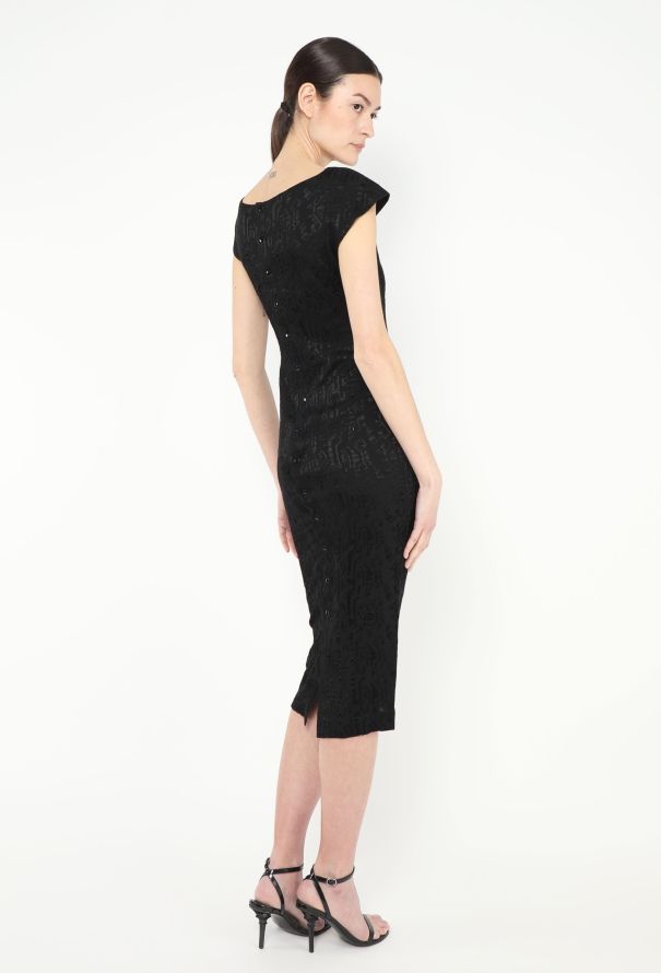 Alaïa S/S 1986 Jacquard Bodycon Dress - 5