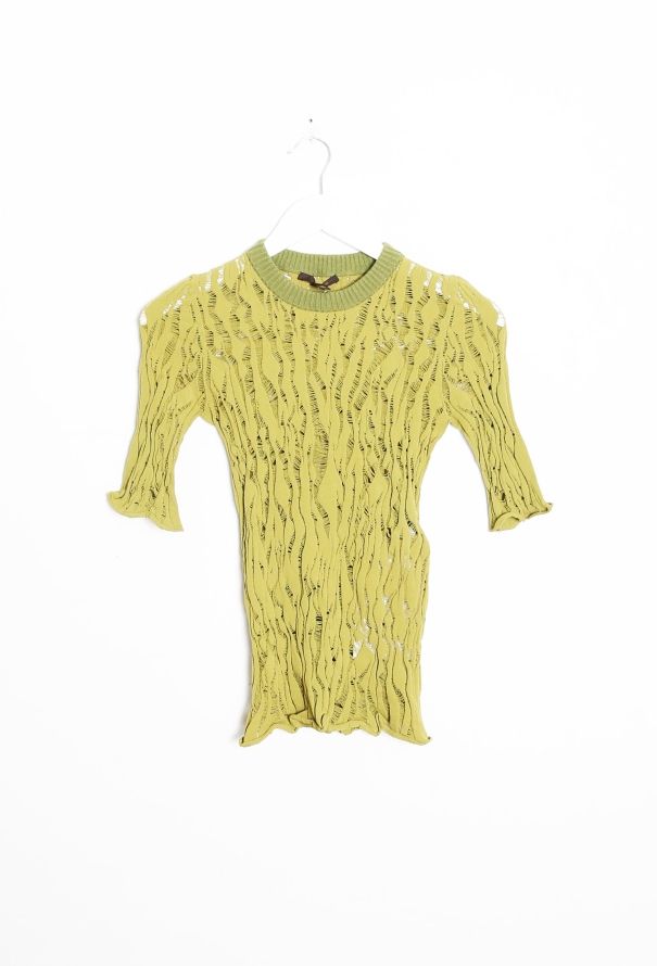 Louis Vuitton 2015 Intarsia Knit Top Green - 6