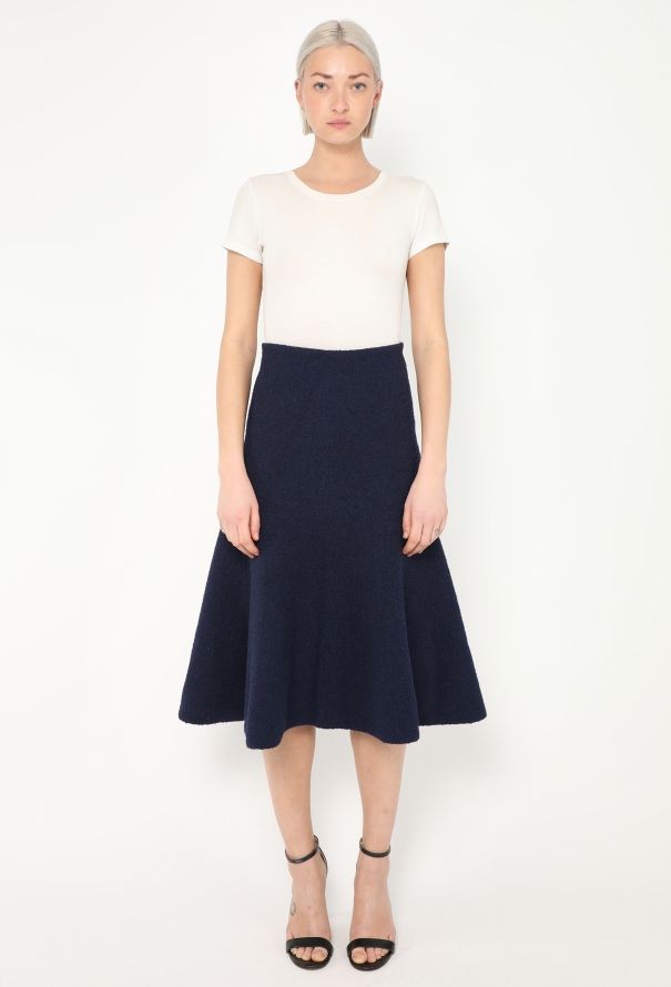 Céline F/W 2013 Trumpet Bouclé Skirt - 1