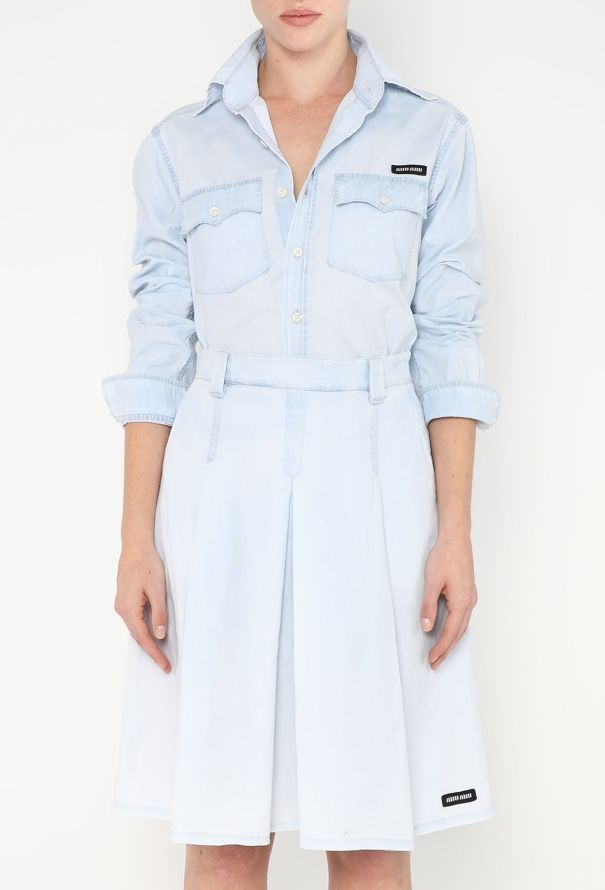 Miu Miu 2023 Western Cotton Skirt Ensemble - 4