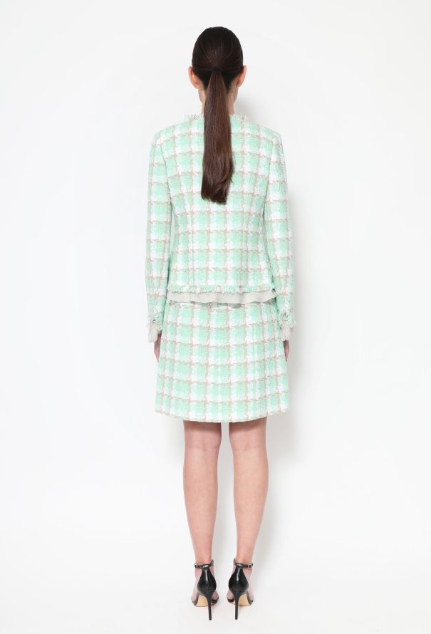 Chanel 2004 Tweed Chiffon Ensemble - 8