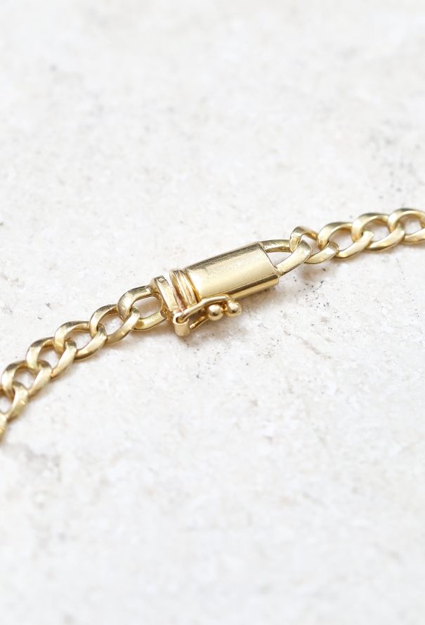 Vintage Fine Jewelry 18k Gold & Diamond Chainlink Necklace - 6