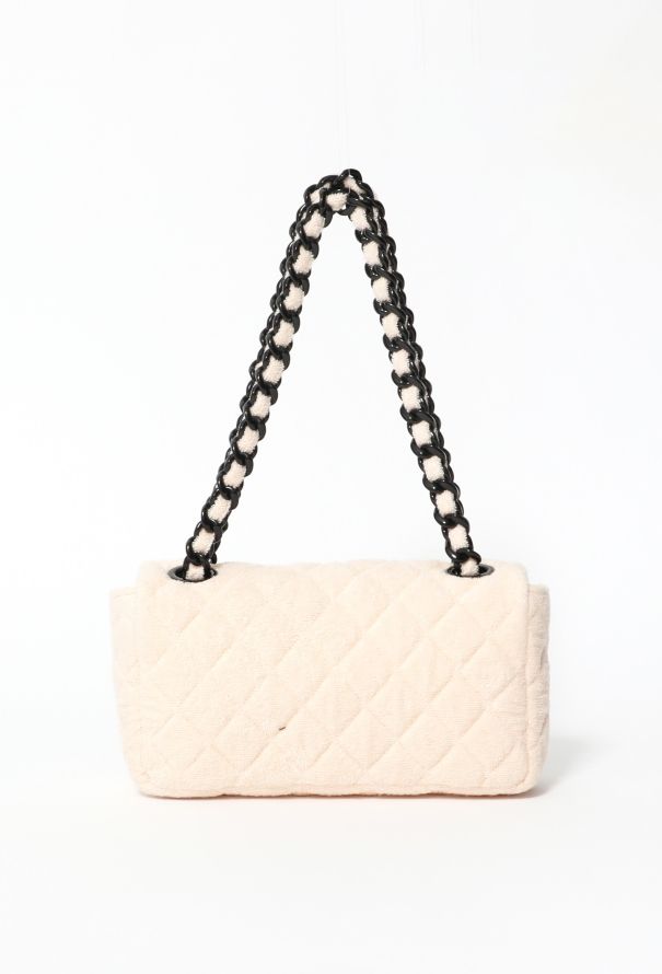 Chanel Quilted Terrycloth Flap Bag - 5