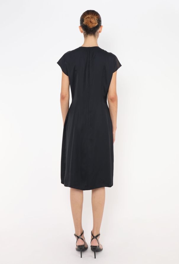 Prada 2009 Embellished Bib Satin Dress - 4