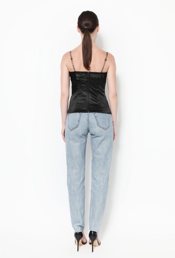 John Galliano 2008 Charmeuse Bustier Top - 3