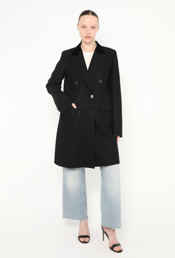Hermès Cashmere Velvet Collar Coat - 4