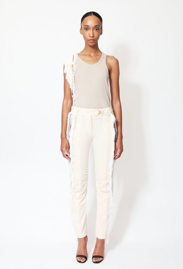 Paco Rabanne S/S 2016 Striped Fringe Trim Ensemble - 2