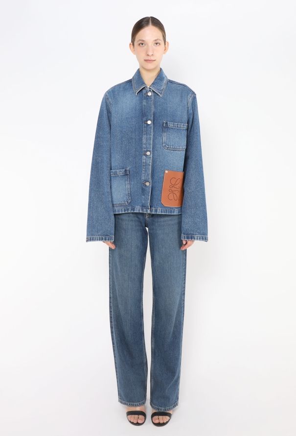 Loewe 2021 Anagram Denim Jacket - 3