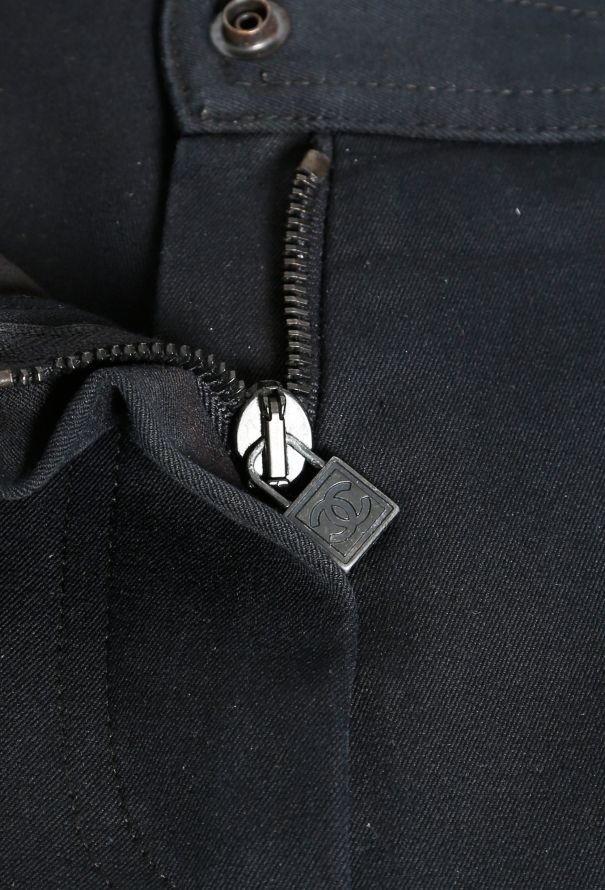 Chanel Curved Seam 'CC' Tapered Trousers - 5