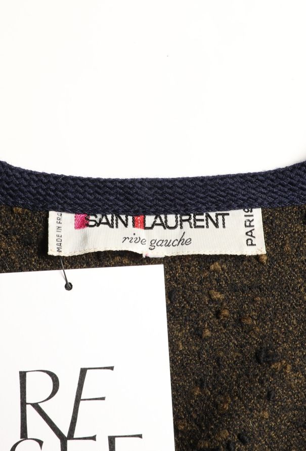 Saint Laurent '70s Woven Trim Bouclé Cape - 6