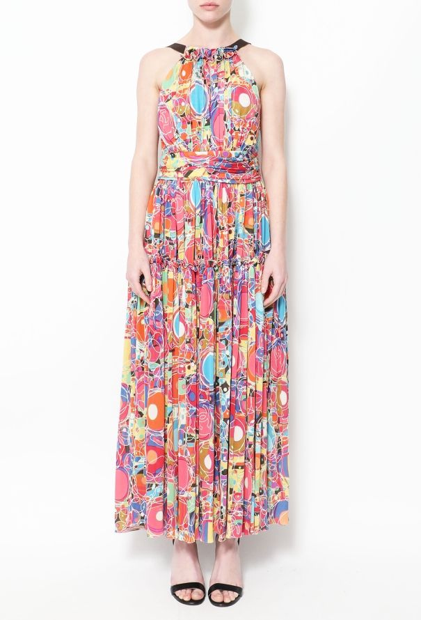 Chanel Spring 2008 'CC' Silk Halter Dress - 3