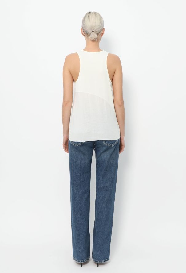 Céline Abstract Silk Tank Top - 3