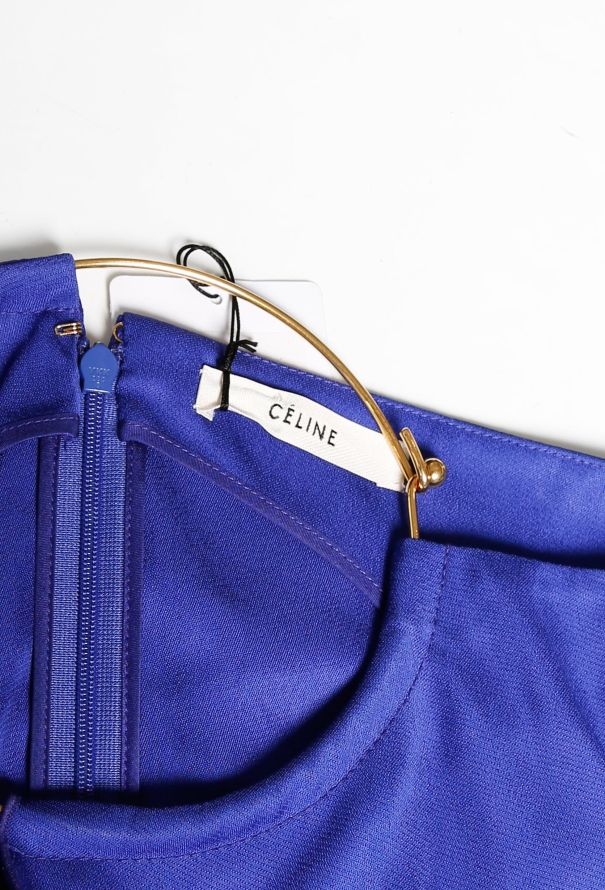 Céline Spring 2014 Indigo Shift Dress - 6