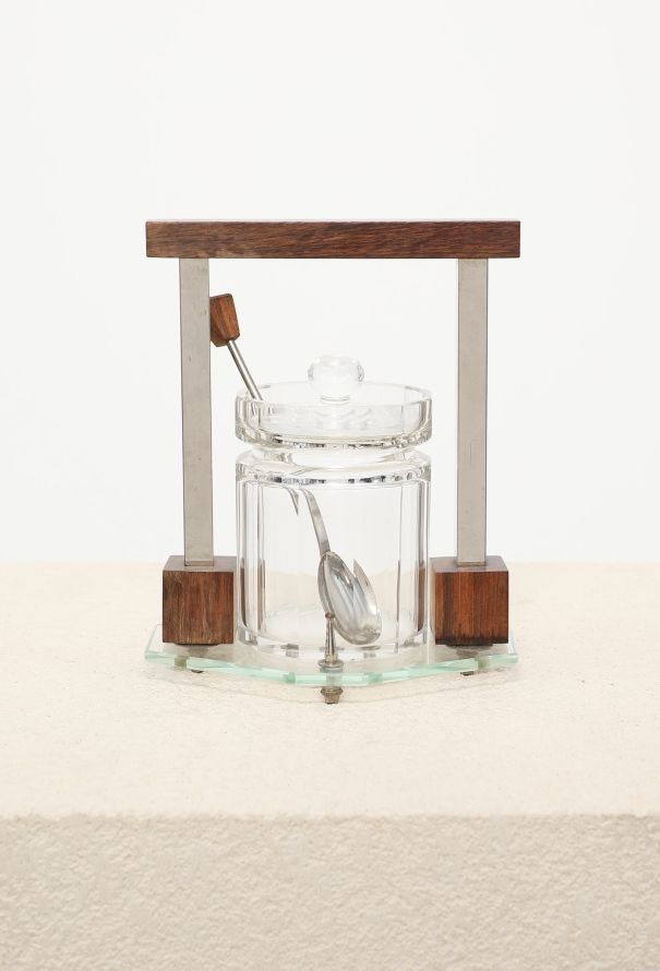 Vintage Objects & Decor Art Deco Glass Marmalade Pot - 4