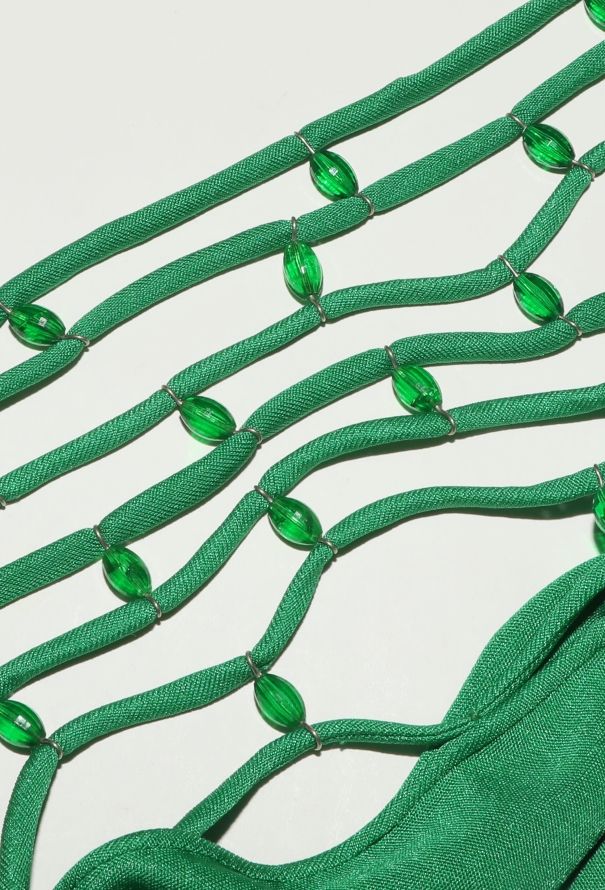 Azzaro RARE Couture 1971 Beaded Silk Gown - 7