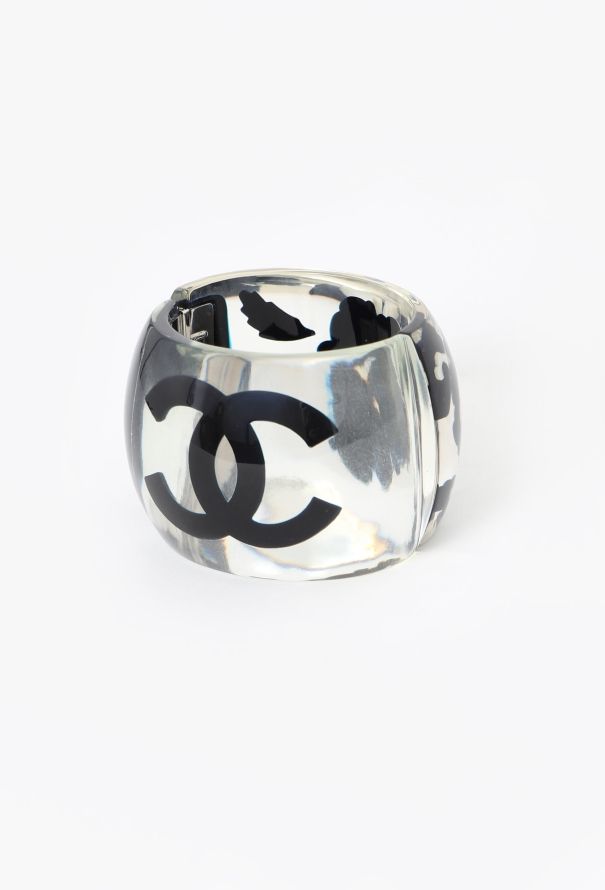 Chanel S/S 2004 Casted Camélia 'CC' Bracelet - 4