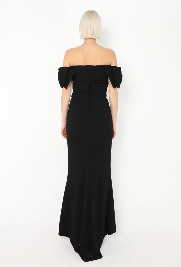Dolce & Gabbana Off-Shoulder Draped Gown - 4