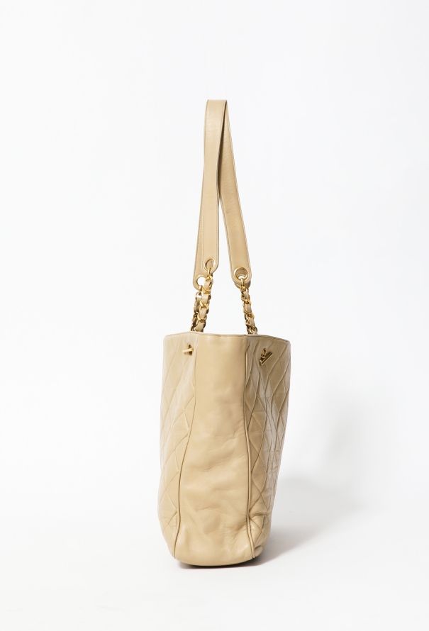 Chanel Beige Grand Shopping Tote Bag - 5
