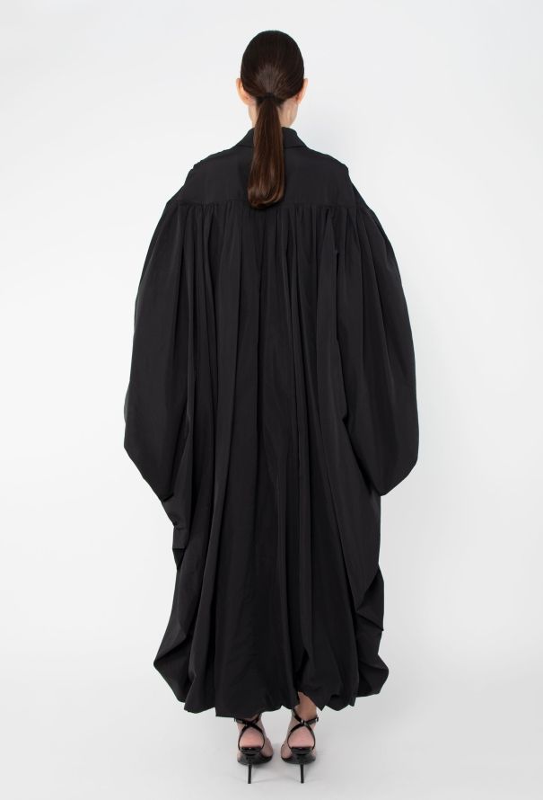 Valentino S/S 2019 Ruched Cape-Sleeve Dress - 5