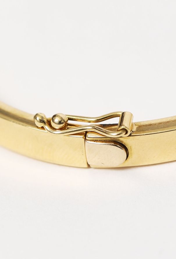 Modern Fine Jewelry 18k Yellow Gold Bangle Bracelet - 6