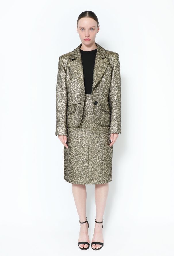 Saint Laurent COLLECTOR 1986 Brocade Skirt Ensemble - 3