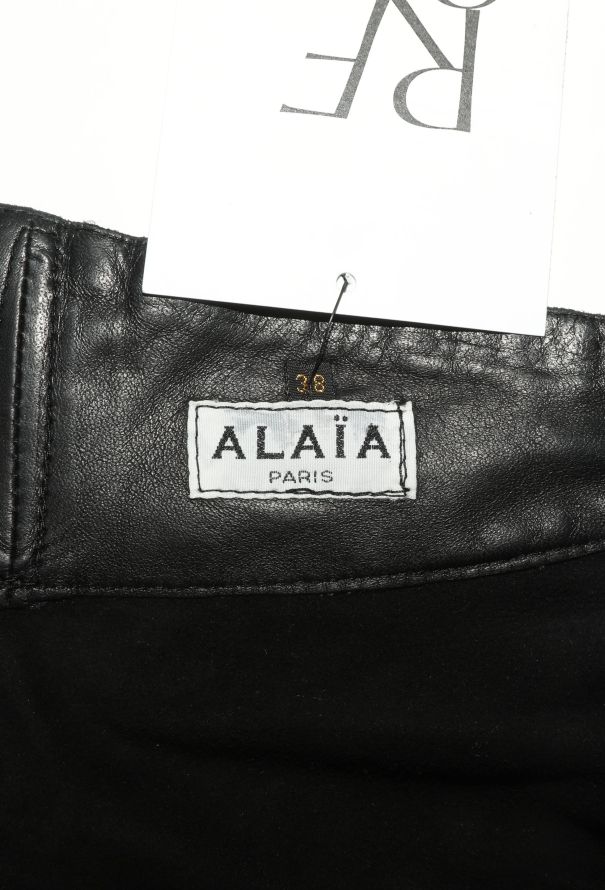 Alaïa RARE F/W 1983 Leather Wrap Skirt - 6