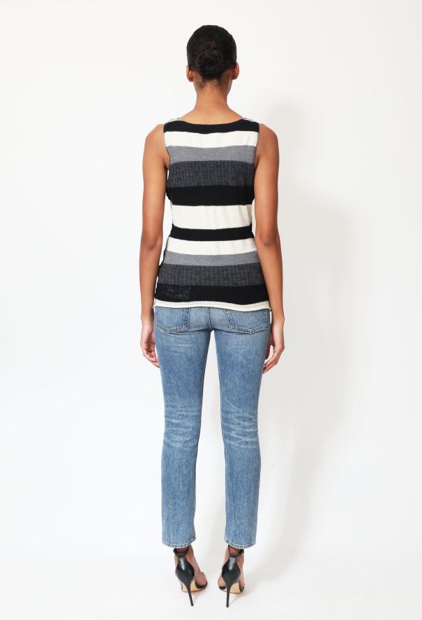 Junya Watanabe 2005 Striped Wool Knit Tank - 3