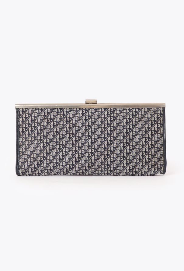 Dior Vintage Monogram Clasp Clutch - 1