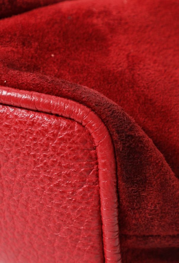 Gucci '90s Suede Bamboo Backpack - 7