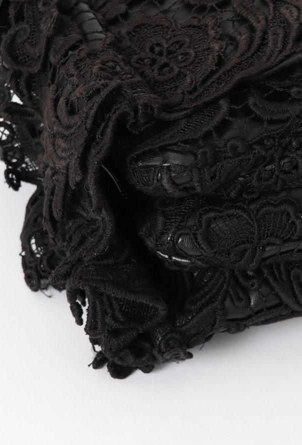 Prada F/W 2008 Guipure Lace Shoulder Bag - 8