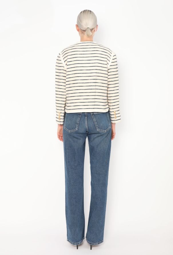 Céline 2023 Tweed Marinière Jacket - 5