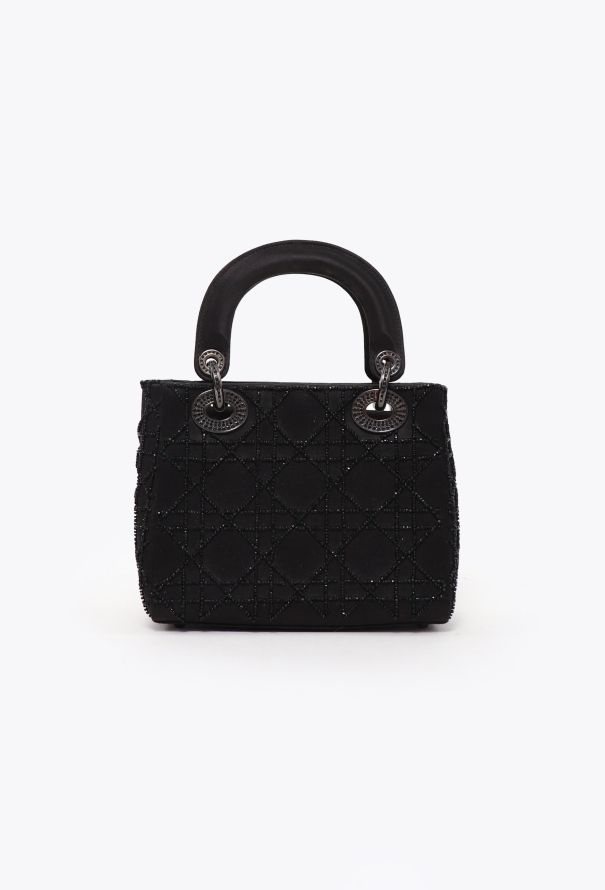 Dior '90s Mini Lady Dior  Satin Cannage Bag - 5