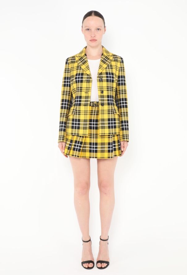 Dior Pre-Fall 2022 Plaid Skirt Ensemble - 3