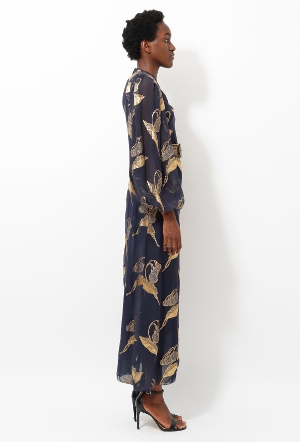 Galanos '80s Lamé Embroidered  Ensemble - 3