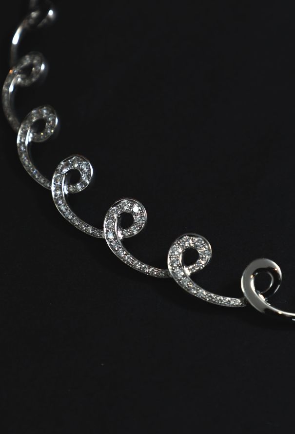 Vintage Fine Jewelry Mathon 18K Gold and Diamond Necklace - 5