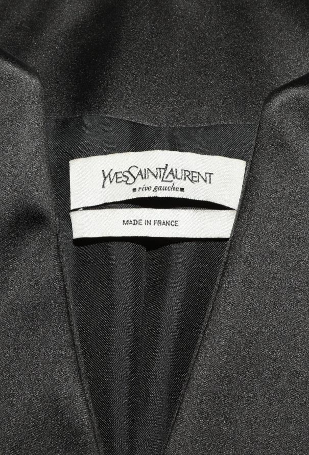 Saint Laurent Collarless Smoking Blazer - 5