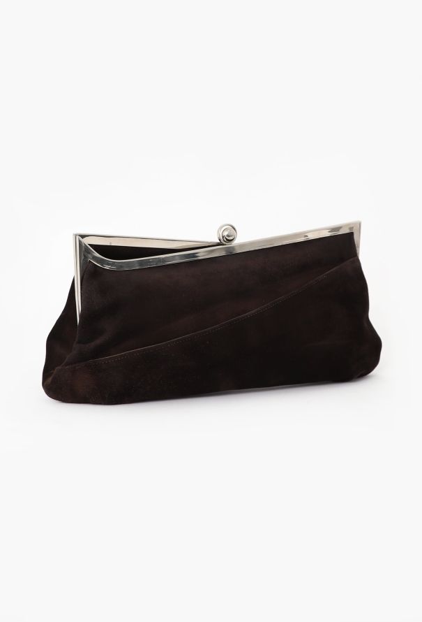 Cesare Puccini Suede Clutch - 3