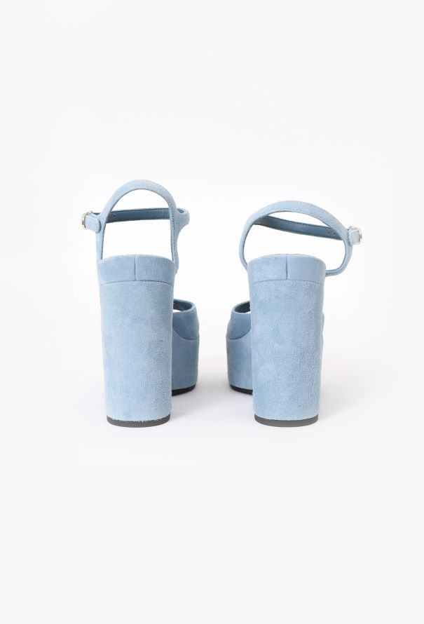 Chanel 2023 Suede Platform Pumps - 4