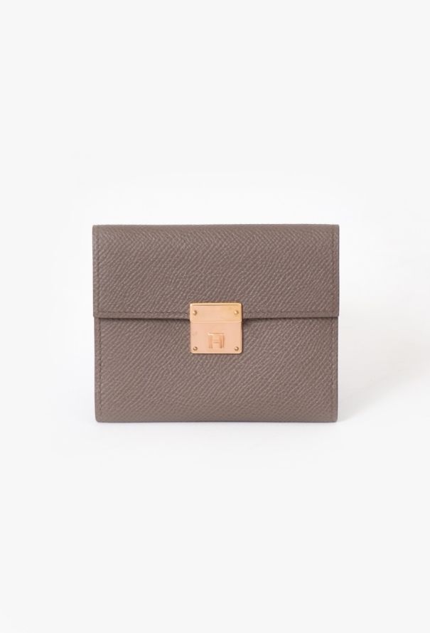 Hermès Etoupe Epsom Clic 10 Wallet - 1