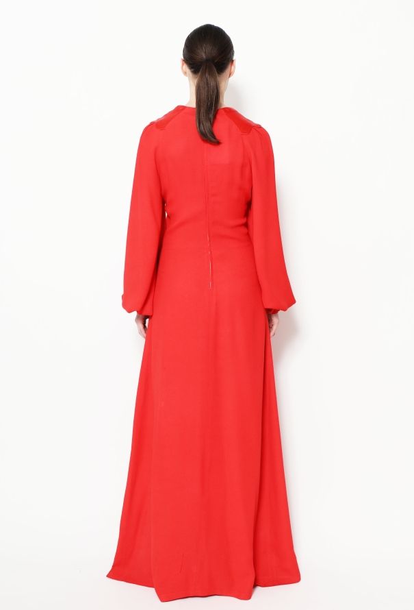 Ossie Clark 70s Bishop-Sleeve Crêpe Dress - 3