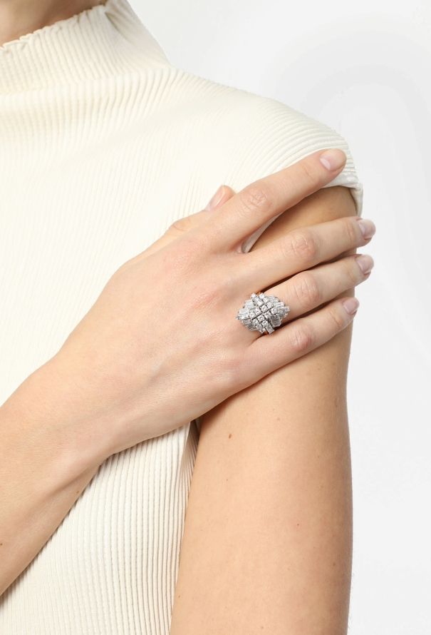 Vintage & Antique 18k Gold & 3 Carats Diamond Ring - 3