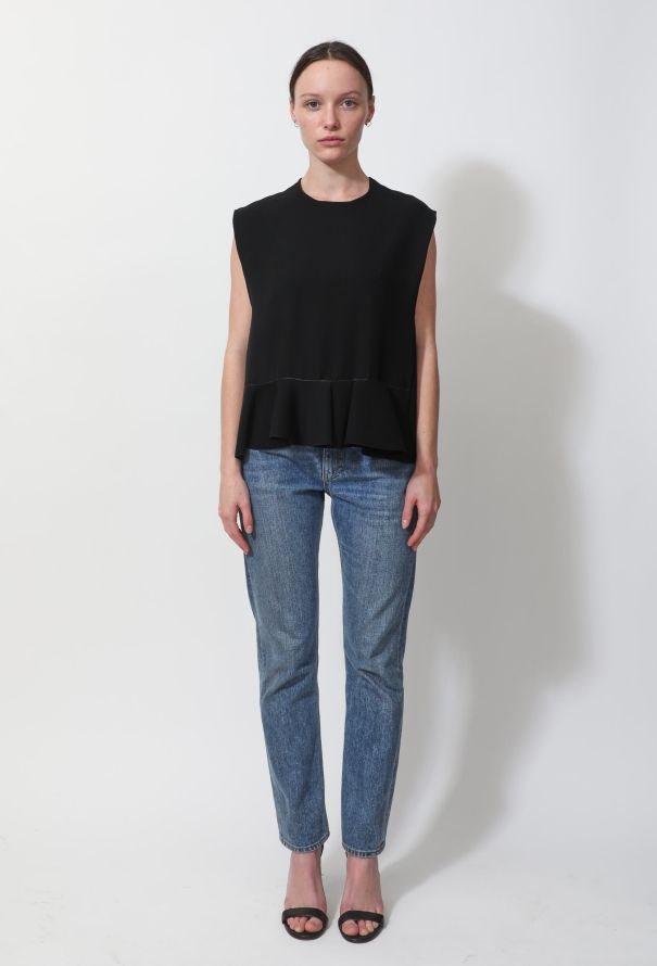 Balenciaga 2012 Ruffled Hem Top - 2