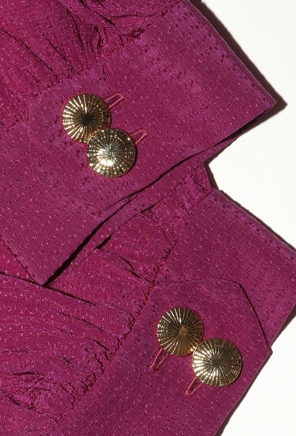 Saint Laurent Late '70s Pleated Silk 3-Piece Ensemble - 7