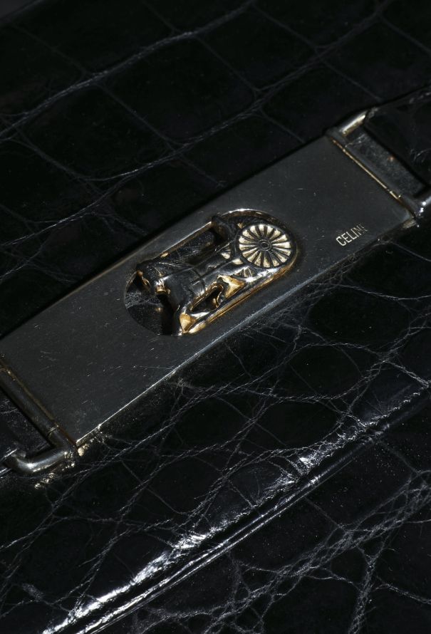 Céline '70s Crocodile Shoulder Bag - 14